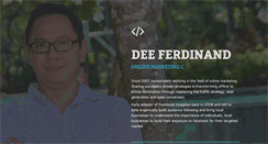 Desktop Screenshot of deeferdinand.com